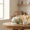 3L Whistling Kettle with WoodGrain Handle Floral Tea Whistle for Families, , Kitchen