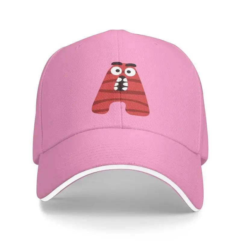 Fashion Letter A Baseball Cap for Men Women Custom Adjustable Adult Monster Halloween Alphabet Dad Hat Spring