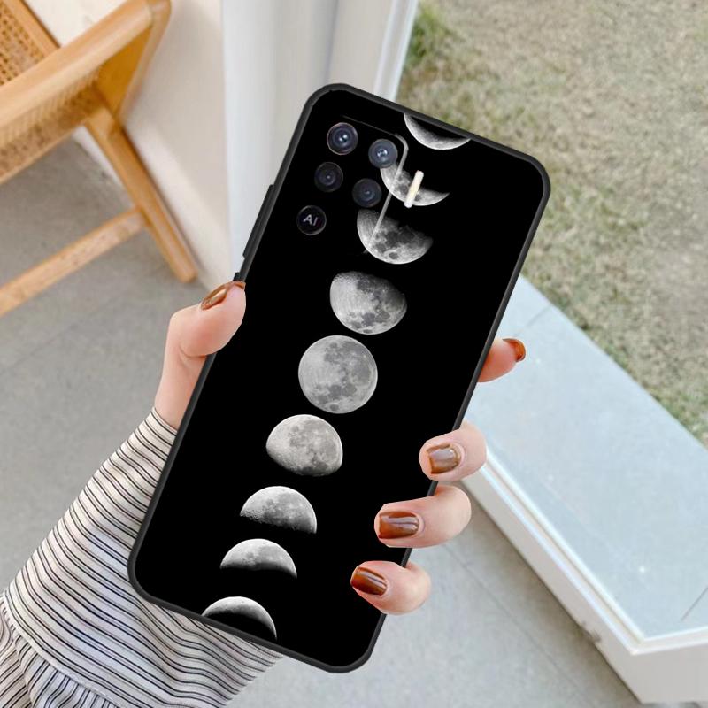 Space Sky Moon Case For Oppo A5 Pro A15 A17 A57 A77 A18 A38 A58 A78 A98 A94 A74 A54 A40 A60 A80 A16 A76 A96