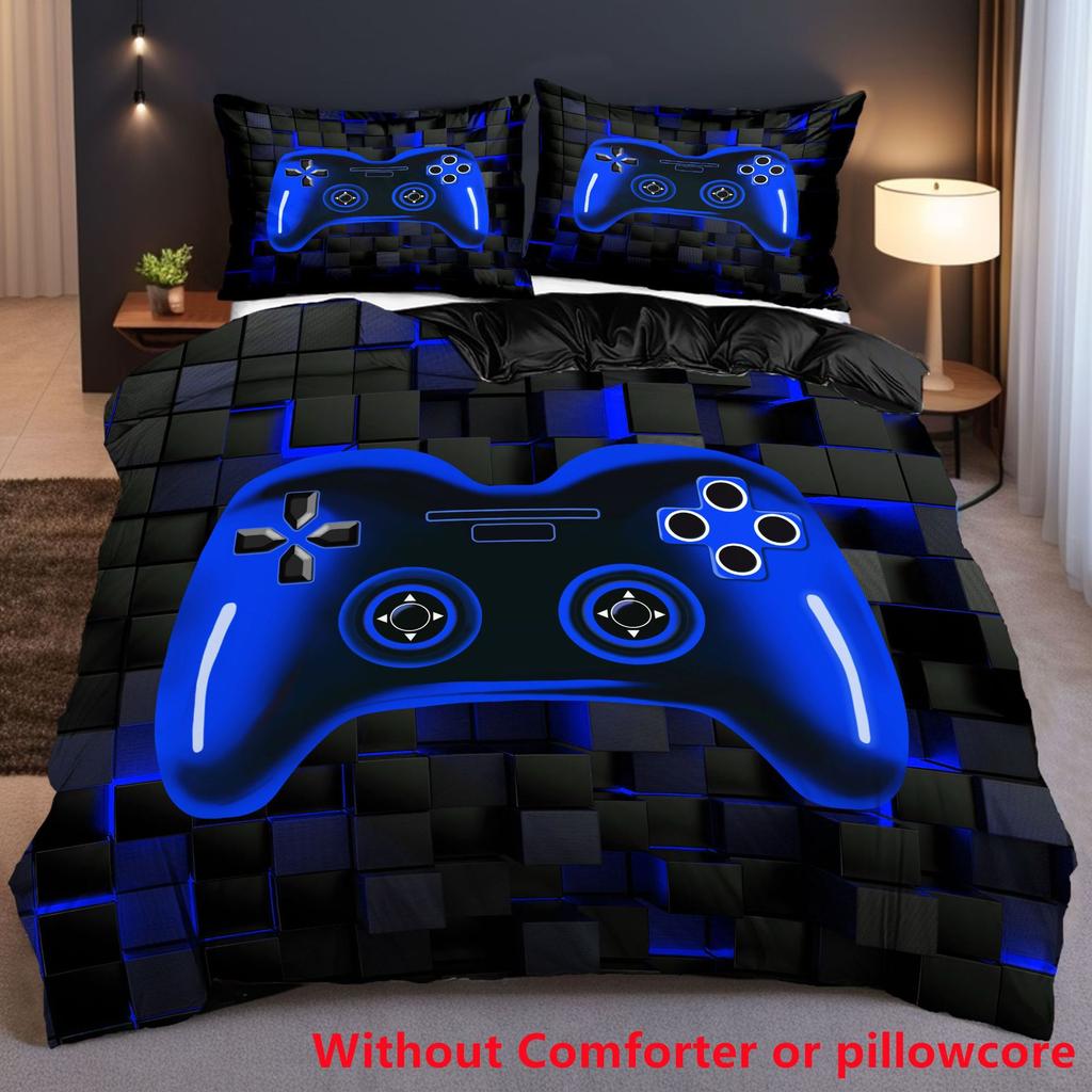 Technology-sensitive Gamepad Three-piece Set, Digital Printing 3D Quilt Cover, Customized and Fast Delivery.