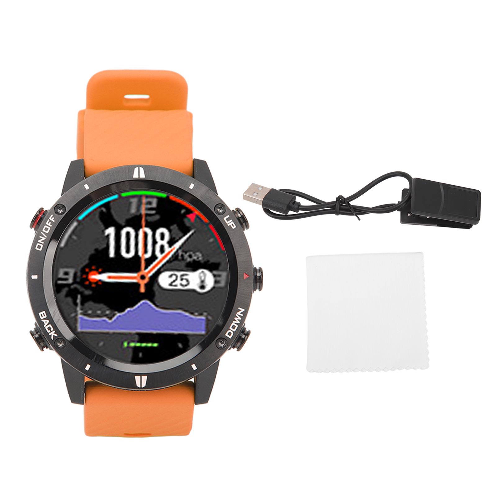 

Smart Sports Watch Sleep Monitoring 400mAh Sports Data Analysis Waterproof 1.28 In GPS BDS Fitness Watch for Men Women