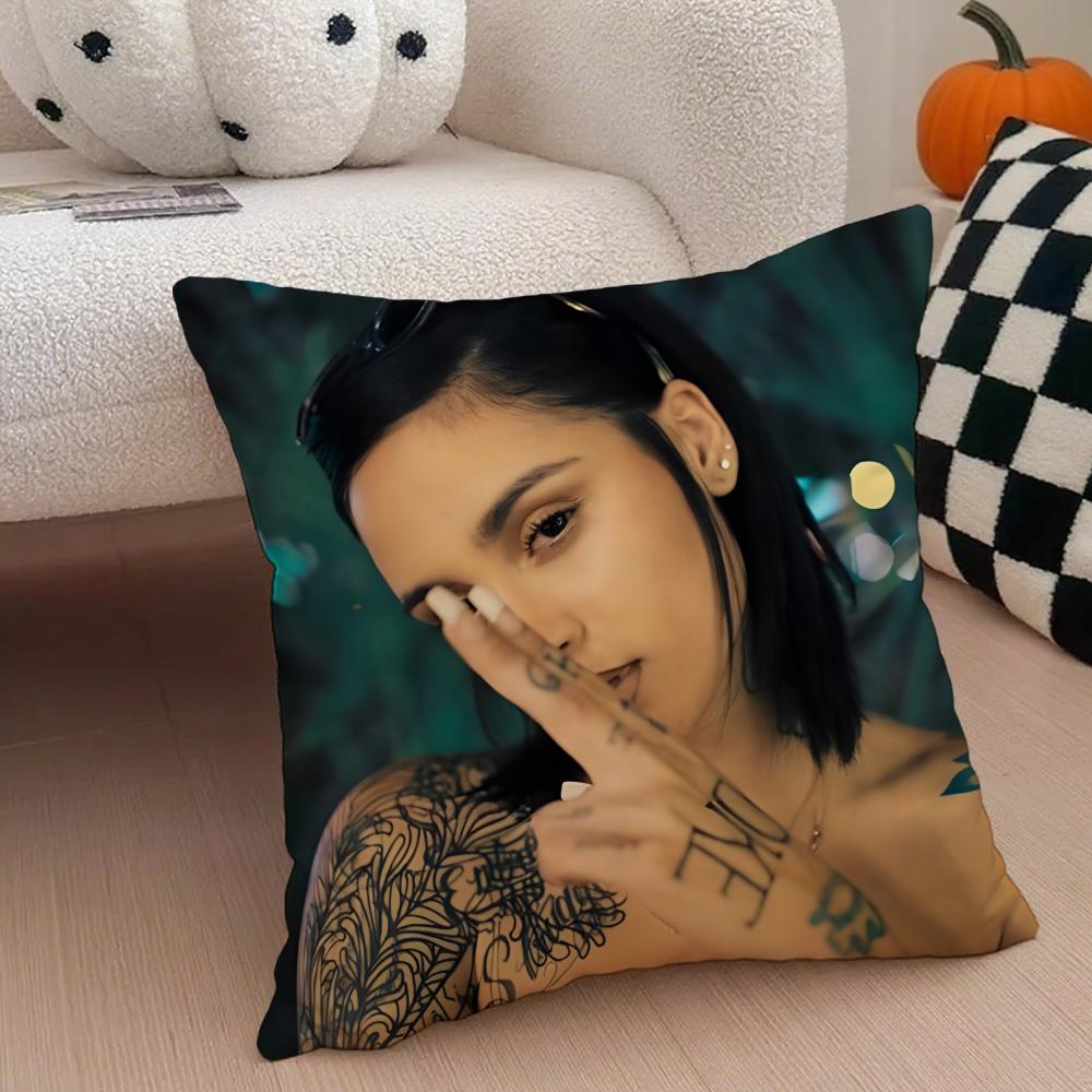 American Singer K-Kehlani Ashley Parrish Cushion Cover Throw Pillow Cover Hidden Button Durable Polyester Chair Cushion