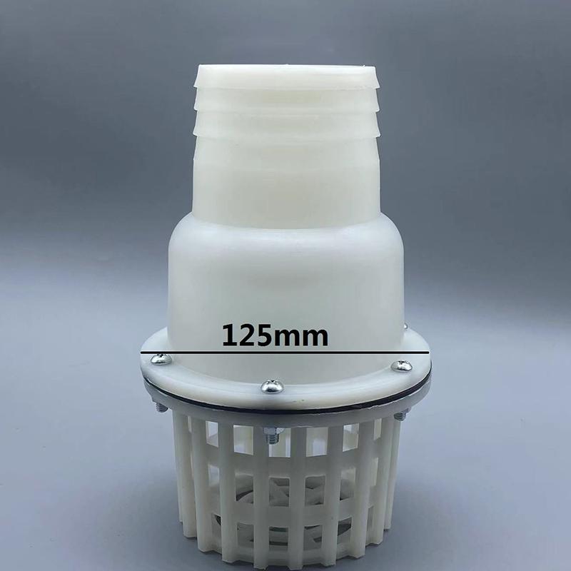 Foot Valve Or Check Valve 2-Inches 50Mm /3-Inches 75Mm Arge Bore Foot Valve Plastic Self-Priming Pump Bottom Valve Filter