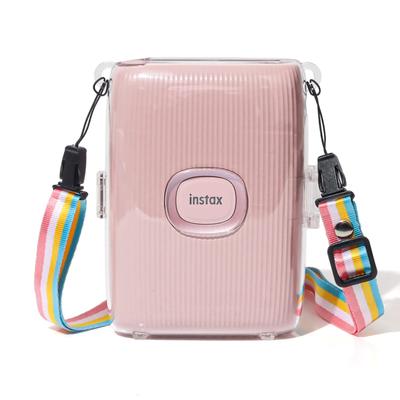HIYQIN Smartphone Printer Case for Instax Mini Link 2 Film Cameras, Includes Shoulder Strap, Prints with Case Attached (Clear)