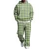 Completo con Felpa e Pantaloni da Tuta da Uomo con Vita Elastica, Outfit Casual Due Pezzi