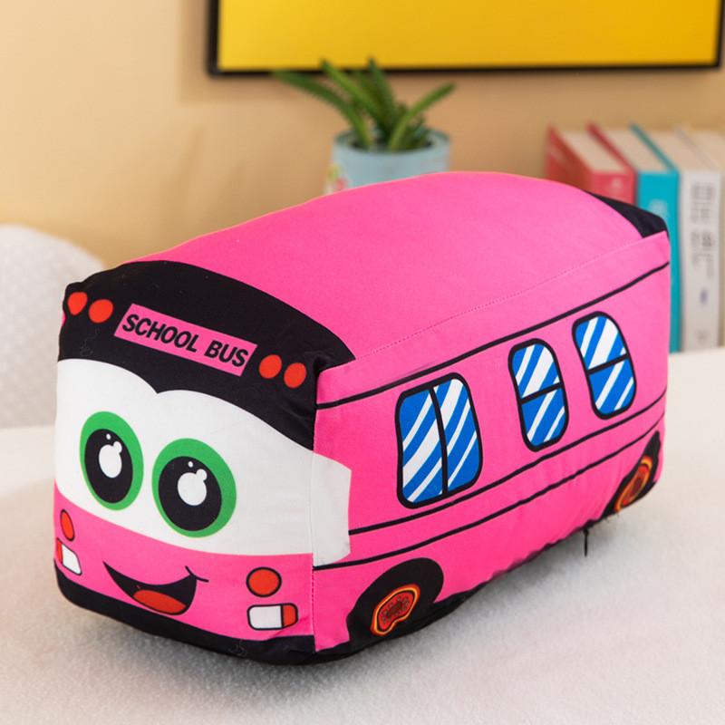 Plush Toy Minibus Doll Throw Pillow Room Decorated With Childrens Birthday Gift