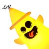 Halloween Decorative Light Witch Hat Ghost Light Spooky LED Lamp Night Cartoon for Holiday Party Decor