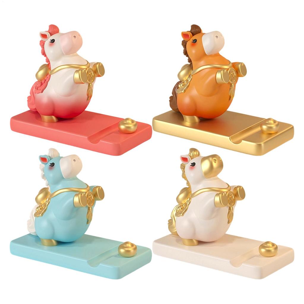 Phone Stand for Desk  Cartoon Horse Character Resin Phone Tablet Stand Desk Decor Mount Holder 2026 Ornament Cell Phone Bracket
