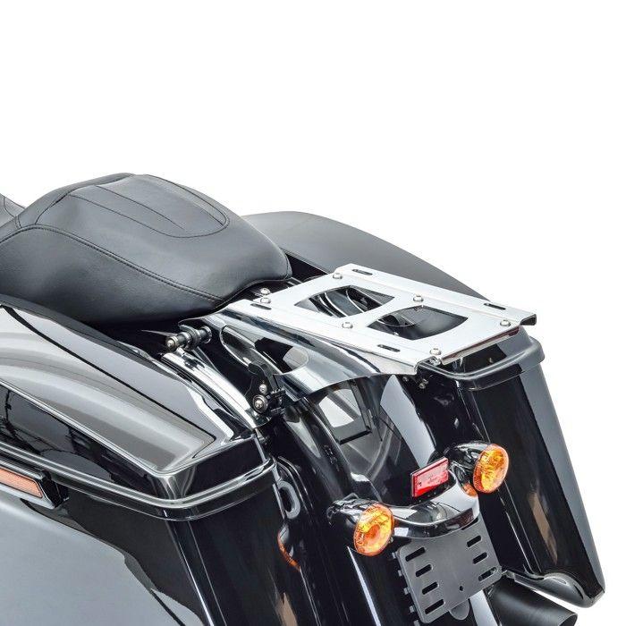 Support de Montage pour bagages compatible avec Harley Davidson Touring 14-25 + Kit de Fixation à quatre points
