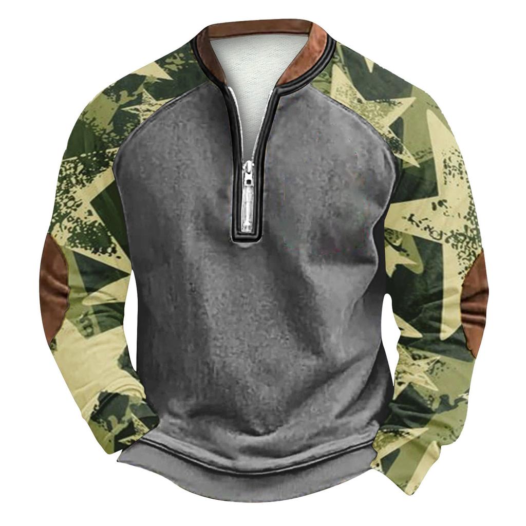 Herren Winter Sweatshirt mit Schnallenmuster