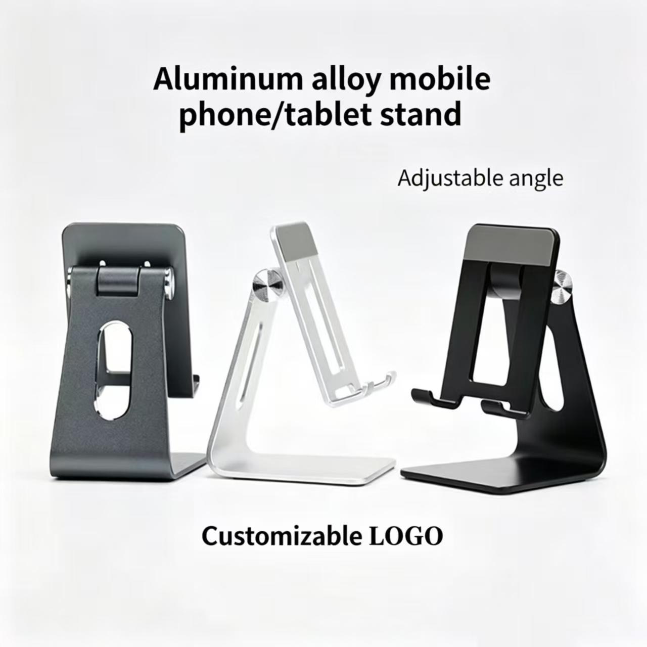 Adjustable Angle Mobile Phone Holder Lay Flat серебряный