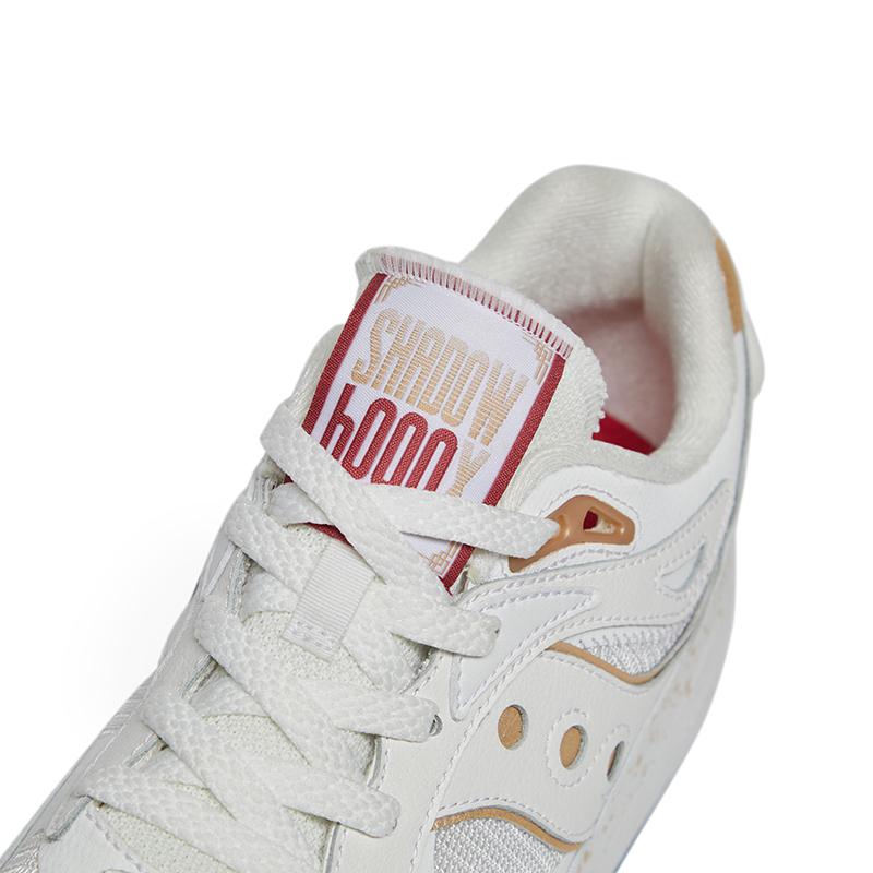 SAUCONY Shadow 6000 Retro Confortabil Piele Sintetică Durabil Joasă Casual Pantofi de Alergare Unisex sneaker Alb Platină S79020-1