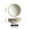 Ceramic Round Tableware Household High-foot Bowl High-end Restaurant Salad Fruit Bowl Artistic Conception Dish Fusion Dish