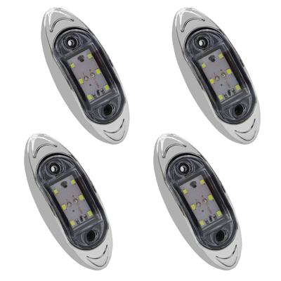 Aoling Side Marker, LED 24V White Truck Marker Lamp RV Bus Shoulder Light