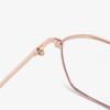 0 -0.5 -0.75 To -6.0 Double Beam Polygon Blue Light Blocking Myopia Glasses Metal Prescription Eyewear