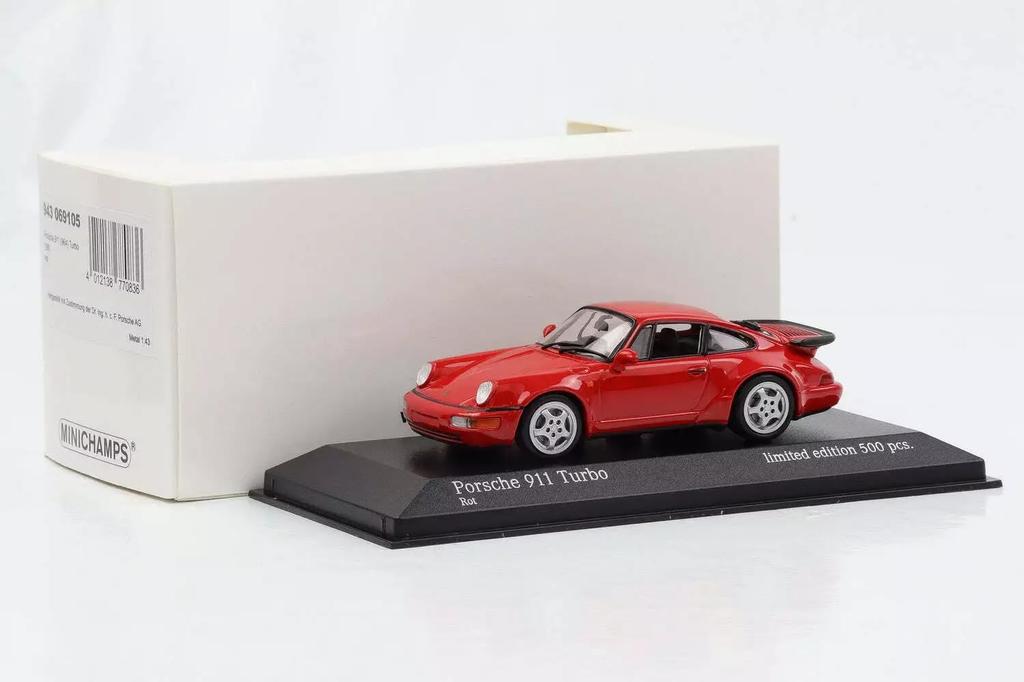 Minichamps 1/43 scale Porsche 911 (964) Turbo 1990 (Red) Limited Edition of 500