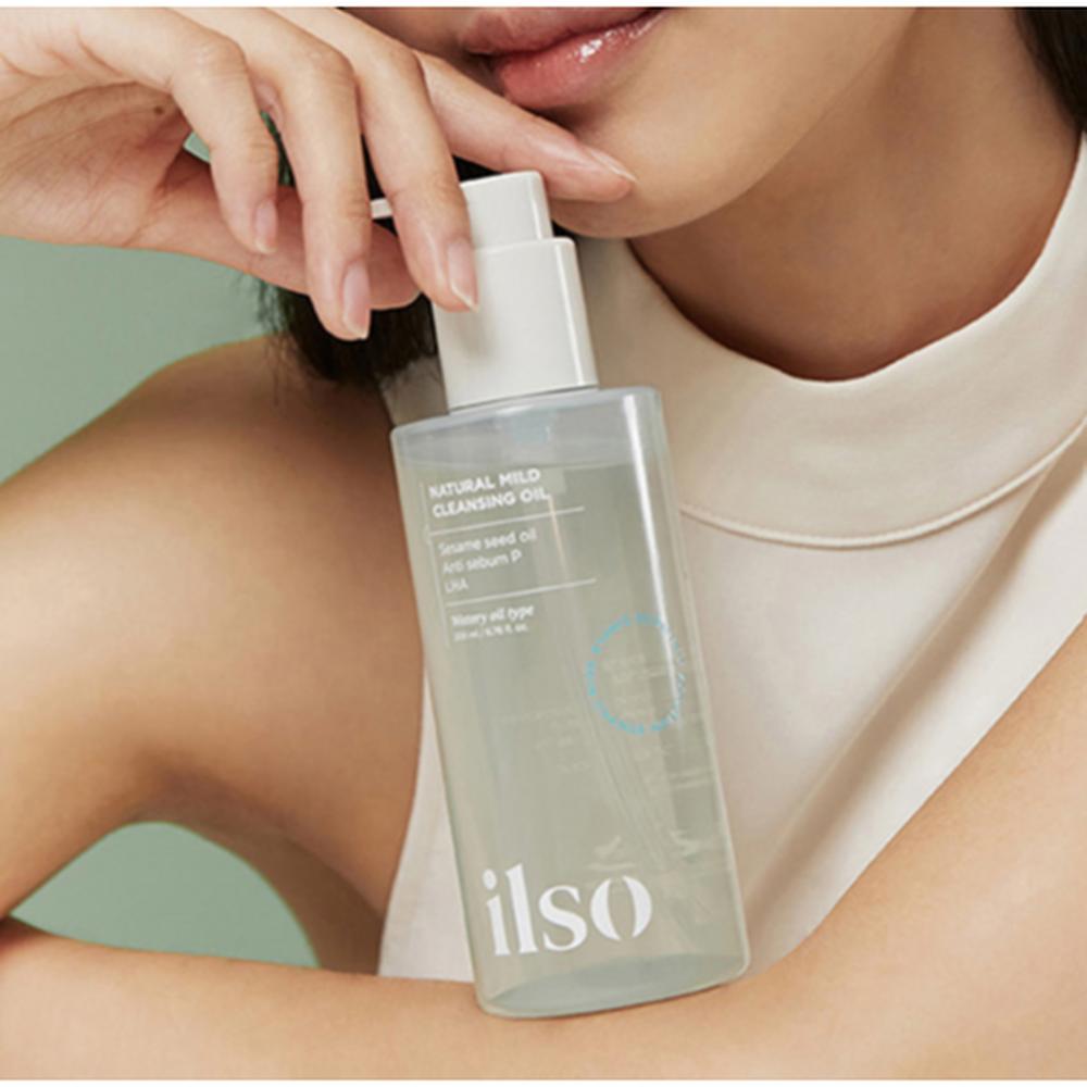 ilso Natürliches mildes Reinigungöl mit geringer Reizung 200ml – Sanfte Reinigung, Make-up-Entfernung, Koreanisch
