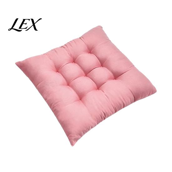Car Seat Comfort Cushion Square Chair with Ties, Ultra Soft Office Cushion, 15.75"x15.75" Breathable Pad for Home Work All Seasons
