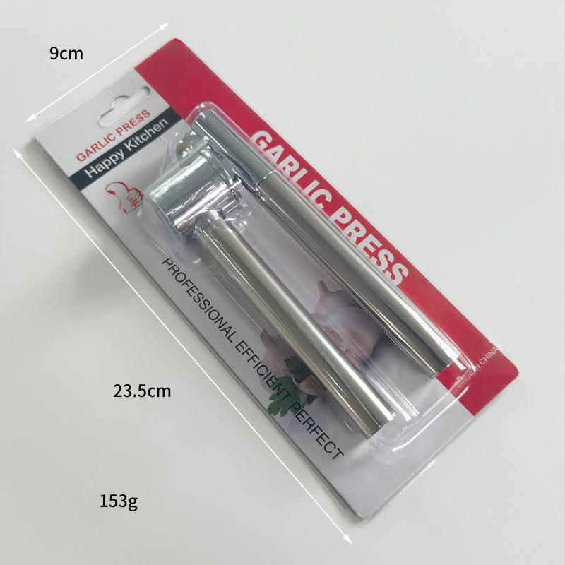 Manual Garlic Press, Stainless Steel Manual Garlic Press, Kitchen Garlic Puree Machine, Garlic Crushing and Mincing Machine, Garlic Puree Press