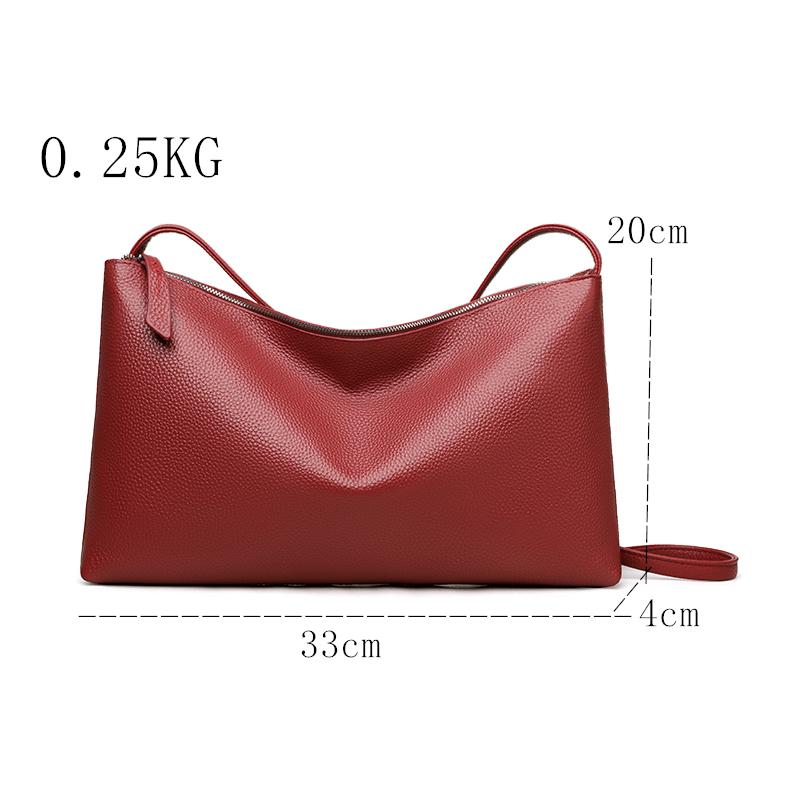 100% Genuine Leather Shoulder Crossbody Bag For Women Sac   Cow Leather Ladies Handbag Luxury Female Tote Bags