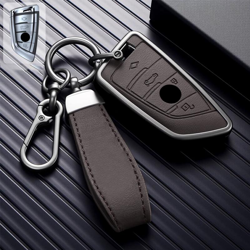 New Alloy Style Car Key Case Cover Shell Fob For Bmw X1 X3 X4 X5 F15 X6 F16 G30 7 Series G11 F48 F39 520 525 F30 118I 218I 320I
