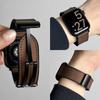 Leather+Silicone Strap For Apple Watch Band Ultra 49mm 44mm 45mm 41mm 46mm 40mm 42mm Magnetic Bracelet iwatch Series 2028