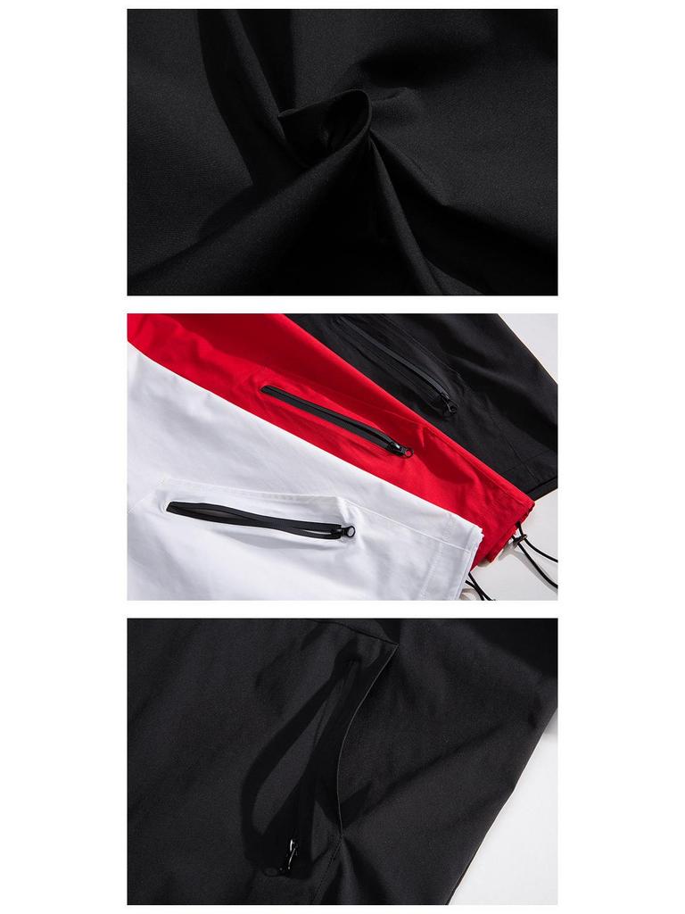 2024 Autumn Men's Fashion Hipster Windbreaker Loose Pullover Jacket