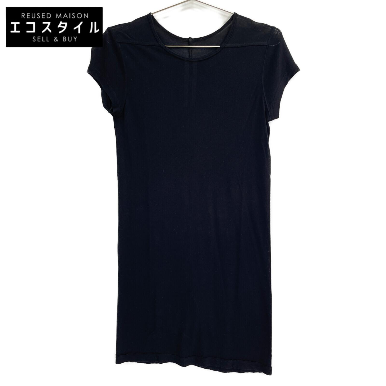 

RICK OWENS Черное платье с коротким рукавом RP18SB203 платье 38 черныйБ/у