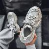 Thick Platform Breathable Running Men's Casual Sneakers Outdoor Summer Jogging High Quality Cheap Mesh Upper Male Sports Shoes