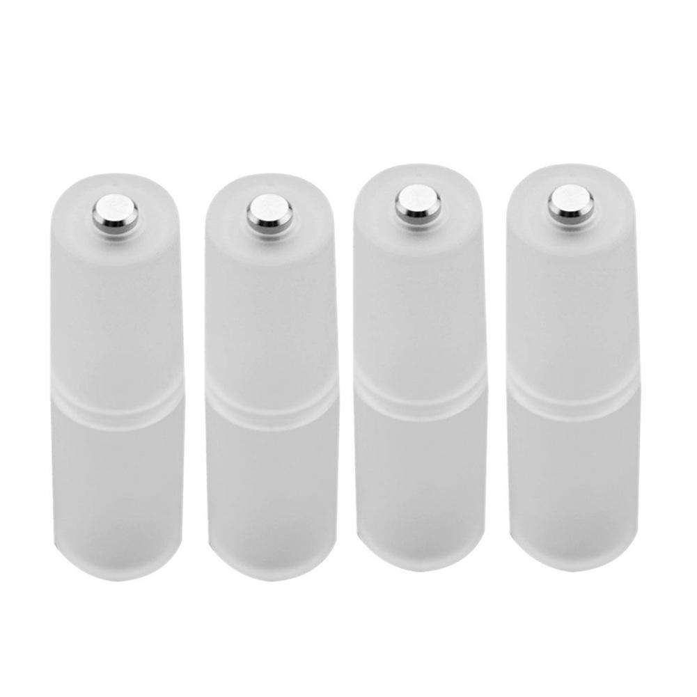 4/8Pcs AAA To AA Size Battery Converter,AAA to AA Adapter with Metal Contacts on Bottom for Battery,Battery Storage Case