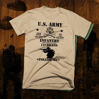 T-shirt fanteria militare 11 Bravo Guerra in Iraq Afghanistan Veterano di Combattimento Militare Seguimi