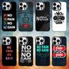 No Pain No Gain Gym Phone Case Color Silver Shell For IPhone 17 16 15 14 13 12 11 Pro Max Plus