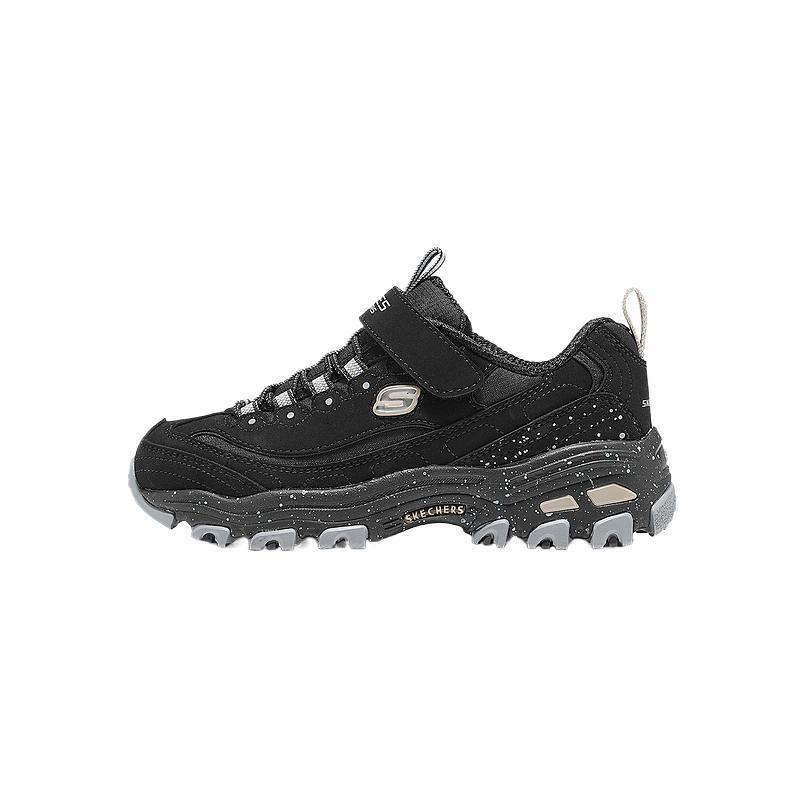 Skechers Boys Mesh Casual Shoes Comfortable Versatile Kids sneaker Black 405327L-BKGY 28