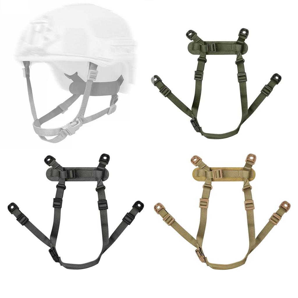 Helmet Chin Strap Easy to Install Adjustable with Fixing Screws for Ach