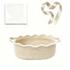 With Handles Cotton Rope Woven Basket Oval Sundries Storage Organizer Laundry Hamper  Nursery