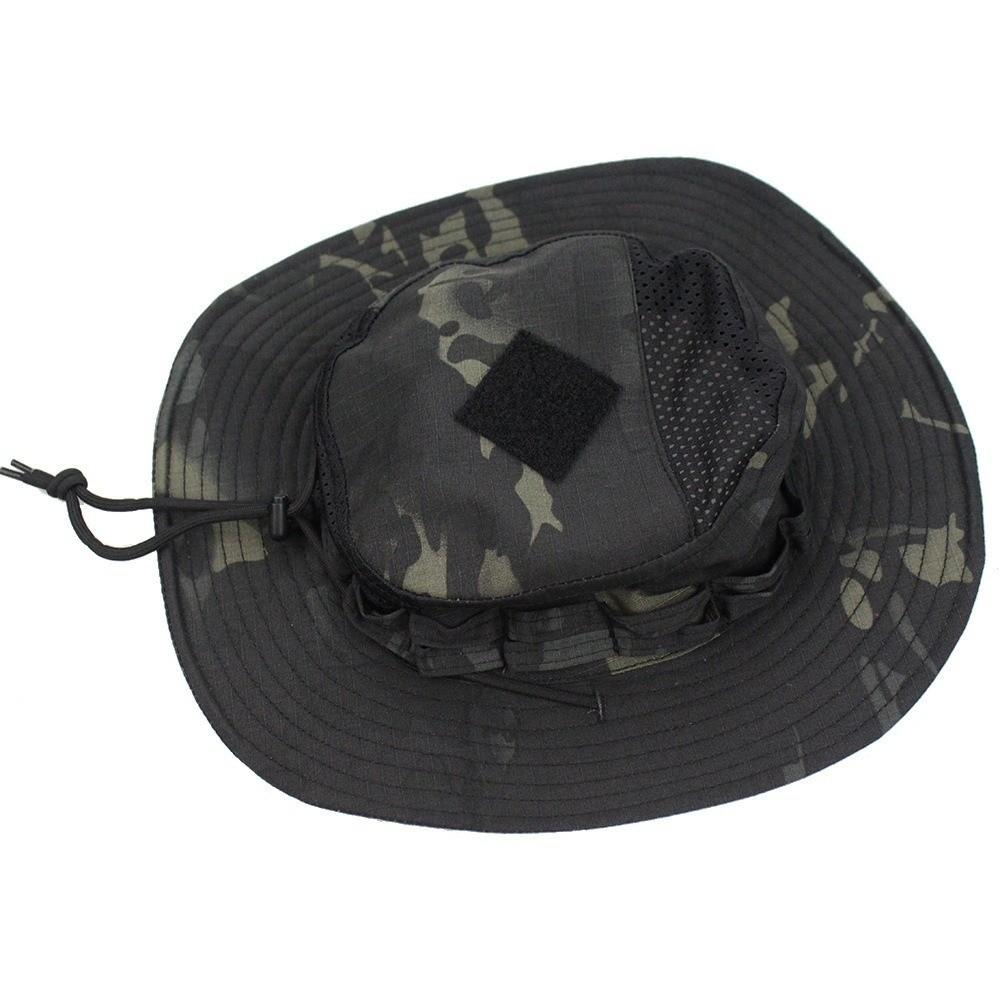 Camouflage Bucket Hat Windproof Fisherman's Hat Durable Boonie Hat