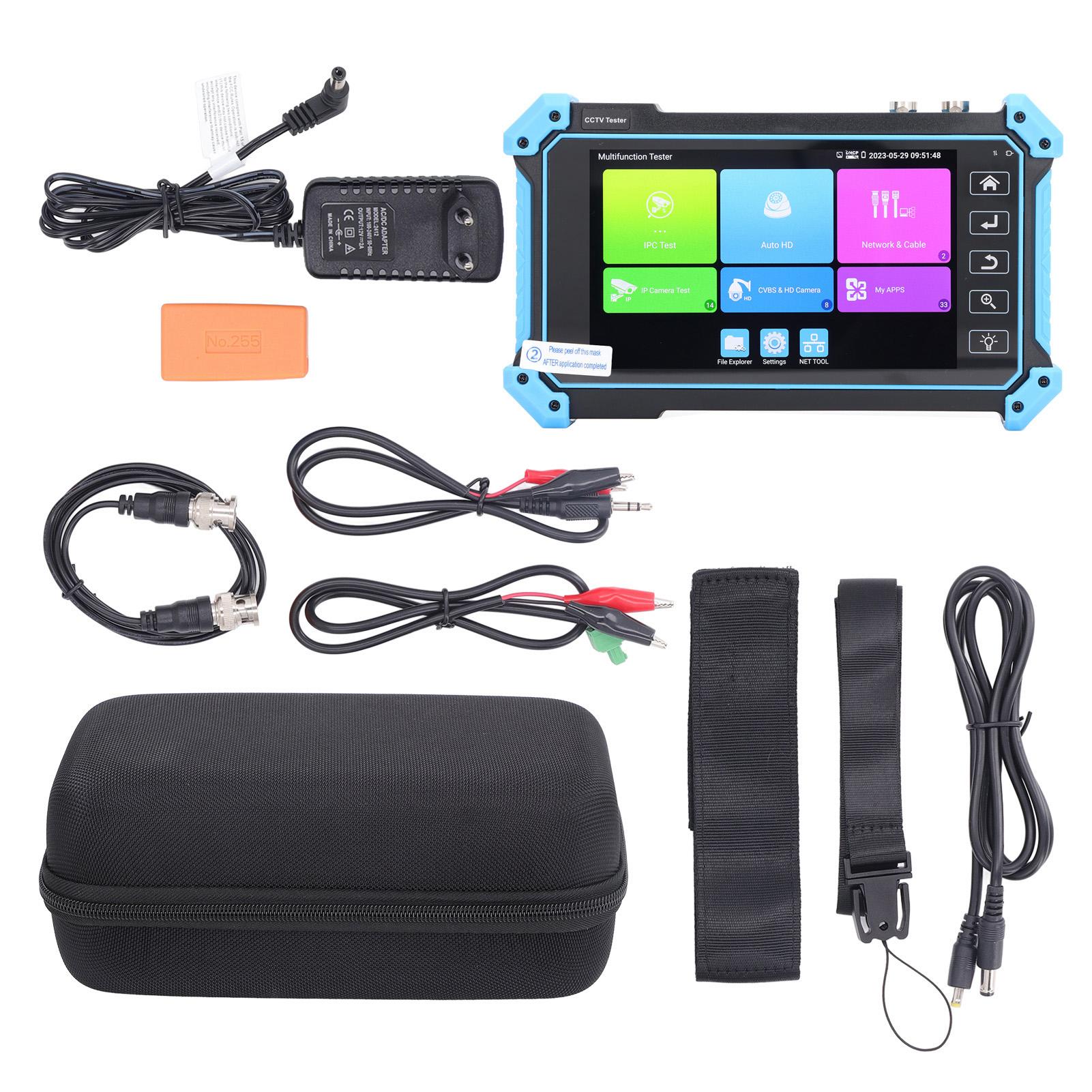 

IPC5200Plus Коаксіальний CCTV тестер .4in Сенсорний екран Автоматичний HD відеомонітор тестер для AHD CVI EU Plug