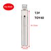 10 шт. 13# TOY40 TOY48 KD Лезо ключа Toy48FH Нерозрізане Металеве складане Заготовка ключа для Lexus,Toyota IX35 для KD Keydiy Xhorse VVDI