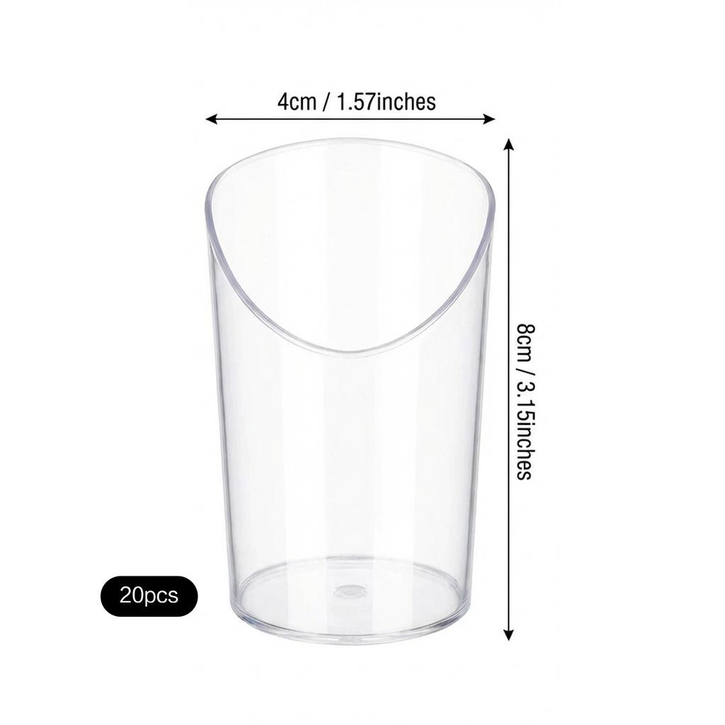 80ml Dessert Cups Mousse Pudding Container Food Grade Plastic Clear Disposable