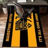 Football Crest Printed Office Carpet Chair Cushion  Entryway Rug, Rugs for Living Room, Bedroom Christmas gifts