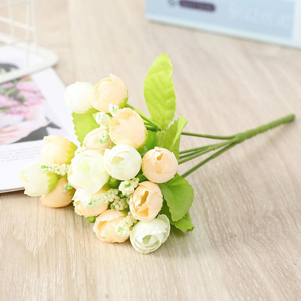 Artificial Rose Small Bud Christmas Decorations DIY Heads