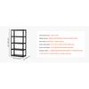 SucceBuy 5-Tier Garage Storage Shelves 2000 lbs Adjustable Metal Shelving Utility Rack Shelf for Kitchen Warehouse Basement