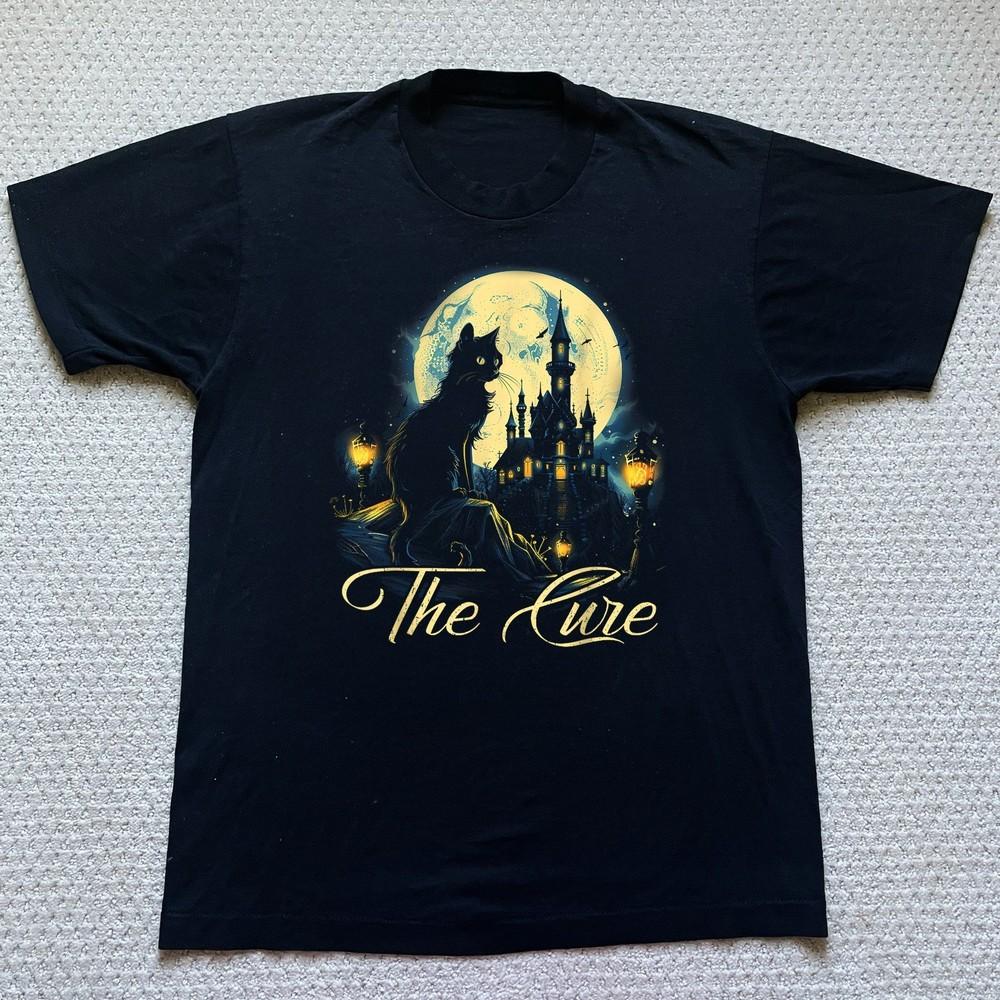 The Cure Vintage Cat Art Shirt   Rock Band Unisex TShirt Size S5XL S