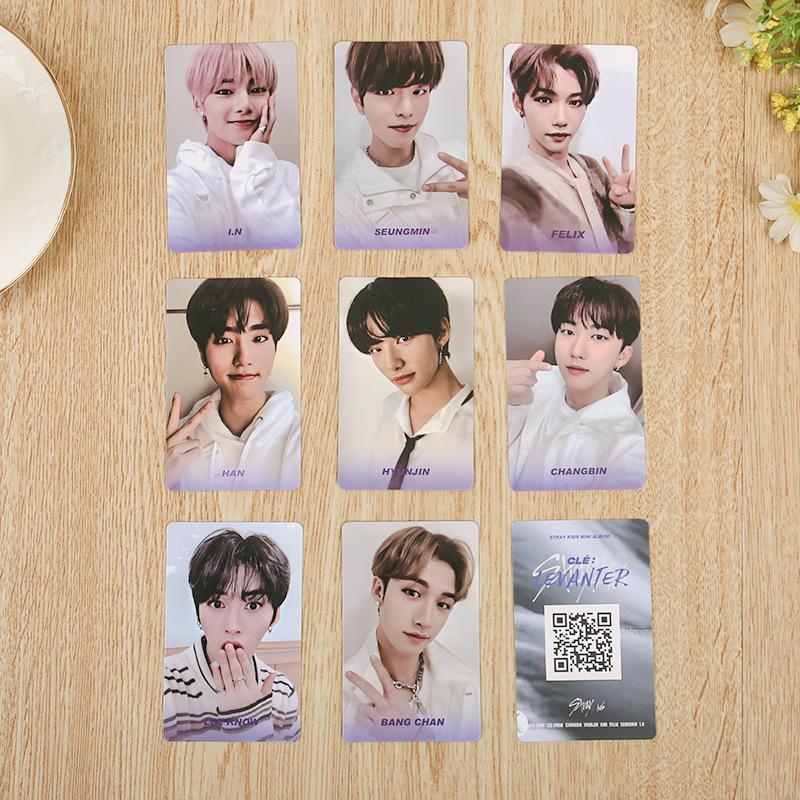 K-Pop 8Pcs Lomo Card Skzoo Circus Circus Felix Hyunjin Celebrity Surrounding Same Collection Card For Kids Adults Children's Birthday Gift Holiday