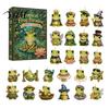 Decorative Tree Pendant Frog Advent Calendar 2026, 24 Days Christmas Countdown with Pcs 2D Unique Holiday Acrylic Ornaments, Cute Hanging Pendants for