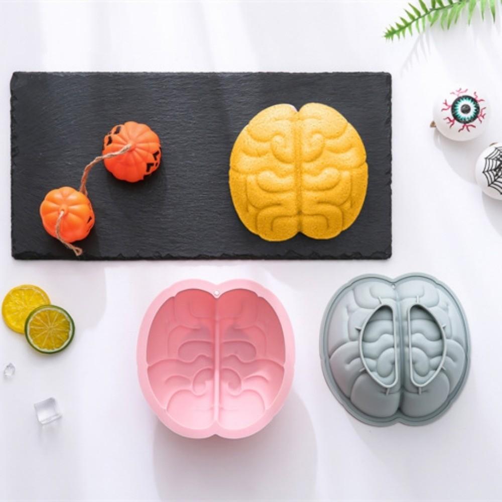 Pumpkin Brain Dessert Mold DIY Halloween Baking Silicone Mold Heart shape Cake Mold  Chocolate