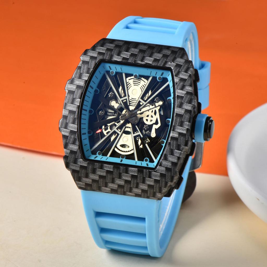Richard Barrel Quartz Watch Male Student Trend Single Calendar Men's Hand Watch Quartz Watch