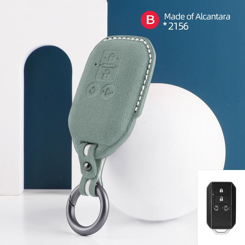 Pro Suzuki Spacia MK53S Jimny Sierra Swift Wagon 4tlačítkový obal na klíč od auta Alcantara Semišová klíčenka Ochranný kryt Příslušenství