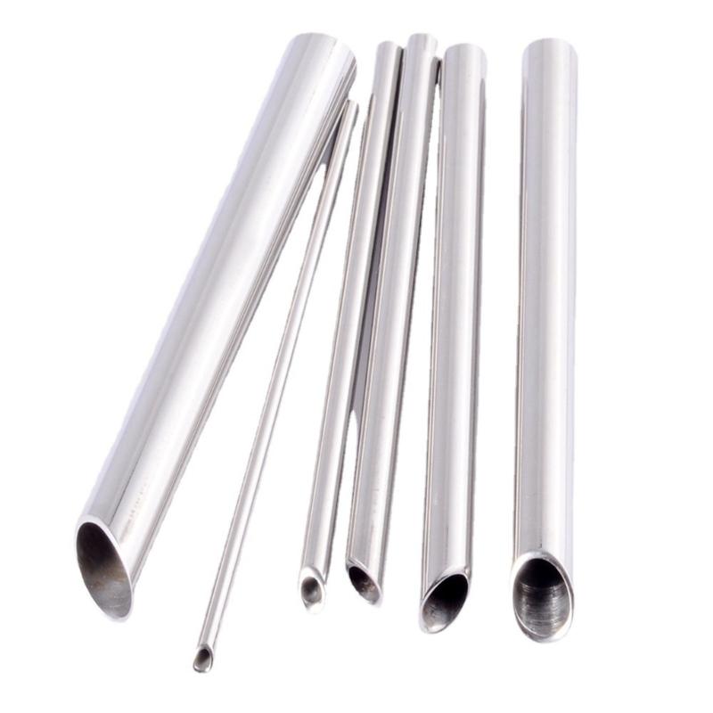 Stainless Steel Piercing Receiver Needle Receiving Tube Body Jewelry Holding Piercing Tool 2/3/4/5/6/7/8mm for Ear Body