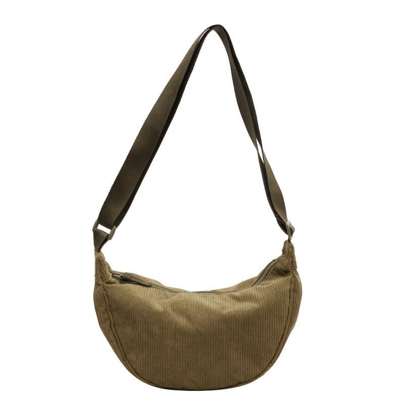 Trendige Cord-Knödeltasche Damen 2023 Neue Leichte Umhängetasche Urbaner Minimalistischer Stil